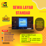 layar standar 70 inch